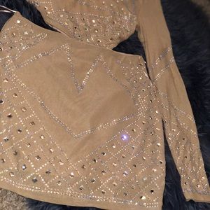 Two piece set Beautiful sparkly fashion nova